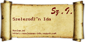 Szelezsán Ida névjegykártya